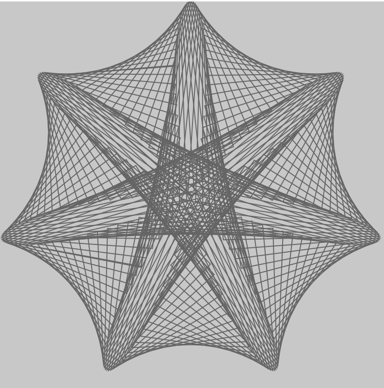 Maurer Roses in p5js